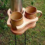 Trio Getrankehalter Wein Halter Holz Im Garten Holzprojekte