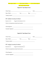Hiv Test Results Example Fill Out And Sign Printable Pdf Template Signnow