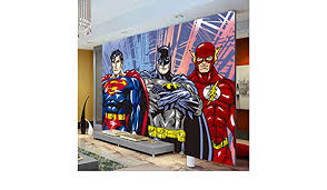 Hier finden sie für jeden raum die passende tapete. Benutzerdefinierte 3d Wandbilder Batman Superman Flash Wallpaper Comics Fototapete Jungen Kinder Schlafzimmer Wohnzimmer Raumdekor Superheld Breite 200cm Hohe200cm A Amazon De Baumarkt