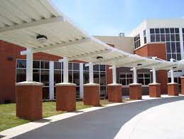 Aluminum Covered Walkways Designing Commercial Metal Awnings Covered Walkway Extruded Aluminum Metal Awning