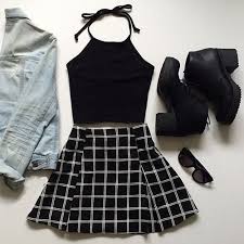 Shades, choker necklace, black top, pants & vans shoes by luanna · 2. Summer Grunge Style 2022 Fashiongum Com