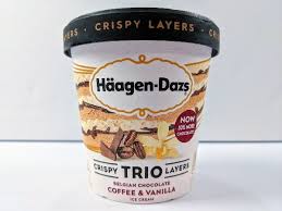 I paired the milk chocolate with the mint, the coffee with the vanilla, and the ginger with the passion fruit. Haagen Dazs Crispy Trio Layers Review Banh Mi Fresh