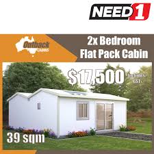 Essentially, it is another, smaller home on your property. Outback Cabins Granny Flat Cabin 2 Bedroom Lounge Bathroom Kitchen Need1 Com Au