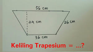 Cara Mudah Menghitung Keliling Trapesium Matematika Belajar Latihan