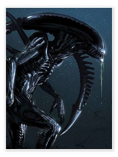 Alien Xenomorph print by Nikita Abakumov | Posterlounge