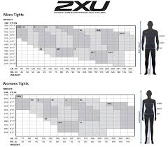 2xu mens compression tights black nero