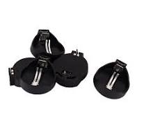 1 x 3V CR 2025/2032 Battery Cell Button Open Holder Box Black 5 Pcs