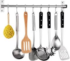 Ordering is always 100% safe and secure, and both our online showroom and our printed catalog share the same experienced customer service team. Kitchen Utensil Rack Wall Mounted Hanger Space Saver Stainless Steel Rack Rail Storage Organizer Kitchen Tools For Hanging Knives Spoon Pot And Pan With 8 Removable S Hooks 20 Inches 50cm 8 Hooks Amazon Co Uk