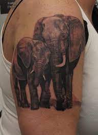 Robert Hendrickson Mother And Baby African Elephants Elephant Family Tattoo Elephant Tattoos Baby Elephant Tattoo