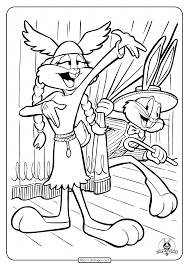Grab these fun coloring pag. Looney Tunes Bugs And Honey Bunny Coloring
