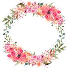 Freetoedit Circle Frame Circleframe Flowerframe Flowerborder Circleborder Flower Flowers Leaf Leaves Remixit Pola Bunga Kartu Bunga Bingkai Bunga