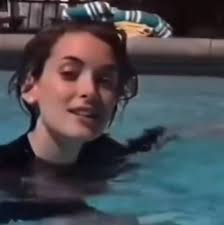 Winona Ryder & Steve Martin hanging out in Richard E. Grant’s home video •  1996 • #WinonaRyder #SteveMartin #90s