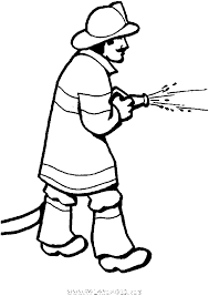 Coloriage Le Pompier Eteint Le Feu Gratuit Metiers Coloring Pages Coloring Pages For Girls Coloring Pages For Kids