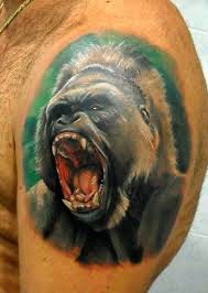 Pit these beasts together and *carnage* will be redefined. Artist Matteo Pasqualin Lion King Tattoo King Tattoos Gorilla Tattoo