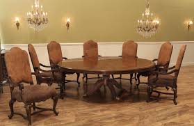 Which supports the main board and whose diameter opens to the sides to. Expandable Round Walnut Dining Table Formal Traditional