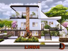 Danuta720 S Linda Sims 4 Modern House Sims House Sims House Plans