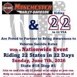 Riding 22 States in 22 Days Veteran Suicide Awareness Benefit