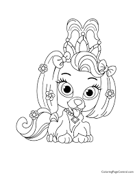 You can practice a lot. Palace Pets Daisy Coloring Page Coloring Page Central