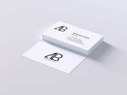 Elegant professional plain black modern metal look business card. Clean White Modern Business Card Psd Mockup Mockup Hunt