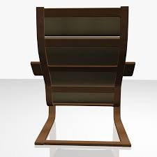 Ikea Poang Stuhl 3d Modell 25 Obj Fbx Max Ma Free3d