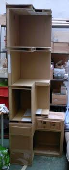 Le Petit Meuble D Angle Suite Cajas Rangement Carton Meuble En Carton Et Artisanat En Carton