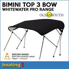 Maybe you would like to learn more about one of these? Oceansouth Whitewater Pro Bimini Top 3 Bow 1 5m 1 7m Black Ebay