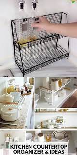 How To Organize A Small Kitchen With Zero Counter Space Video Small Kitchen Organization Kitchen Countertop Organization Kitchen Gadgets Organization