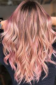 trend haarfarbe soft rose gold tonung haare haarfarben haare tonen