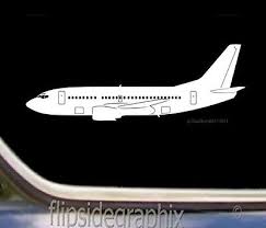 Boeing Airplane 737 500 Pilot Decal Sticker Com 3 Ebay