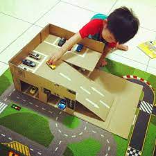 waiting s planet 親子手作 紙箱立體停車場diy garaj bebek oyun elisi fikirleri