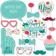 And a mother's day flower delivery is the perfect way to celebrate all the ones who have proudly earned the title, mom. Big Dot Of Happiness Colorful Floral Happy Mother S Day We Love Mom Party Photo Booth Props Kit 20 Count Target