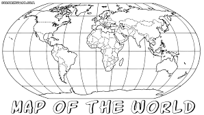 This below coloring sheet meassure is about 600 pixel x 463 pixel with approximate file size for around 66.60 kilobytes. World Map Coloring Pages Coloring Pages To Download And Print Coloring Home