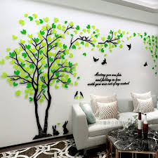 Jewelry, clothing, accessories, home decor, art Creative Couple Tree 3d Wall Stickers Living Room Bedroom Home Wall Art Decor Diy Acrylic Wall Sticker Decal Cartoon Big Tree Onshopdeals Com