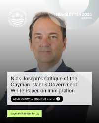 Nick Joseph from Reside Cayman is calling for a more Caymanian-focused  approach to immigration policy. With the recent Government White Paper  stirring debate, Joseph critiques the proposals, emphasising the need to  protect