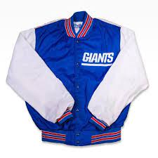 New York Giants Chalk Line Jacket Xl Vintage Big Print Back Rare 80s Starter Nfl Line Jackets Jackets Vintage Outfits