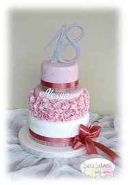 Girly Rose Gold 18th Birthday Cake Ruffles Cake For Alessia S 18th Birthday By Sara Solimes Party Solutions 18th Birthday Cake For Girls 18th Cake 18th Birthday