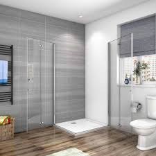 Die duschabtrennung, welche die ästhetischen und funktionalen bedürfnisse des badezimmers geradlinig interpretiert. Bad Kuche Impts Duschkabine Eckeinstieg 180 Falttur Duschwand Duschabtrennung Nano Glas Heimwerker Tmp Tozi Media