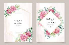 Download Floral Watercolor Wedding Invitation Template For Free In 2020 Floral Wedding Invitation Card Wedding Invitation Vector Watercolor Floral Wedding Invitations