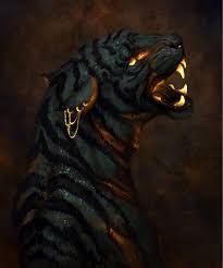 Burn Tiger Art Artwork Painting Digital Cat Fire Flame Portrait Surreal Lava Glow Artistsoninstagr Mythical Creatures Art Big Cats Art Animal Art