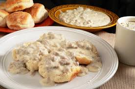 Image result for sausage gravy biscuits