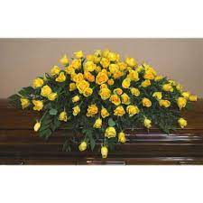 Yellow Rose Casket Flower Spray Cs0015 399 95