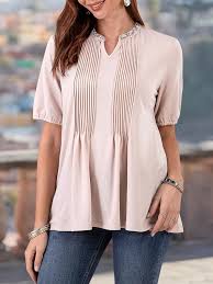 Women Knitted Elegant Binding Casual Top In 2020 Casual Tops Business Casual Shirts Casual