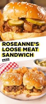 Add all remaining ingredients except buns. Roseanne Fans This Is What You Need To Eat While Watching The Show Get The Recipe At Roseanne Loose Meat Sandwich Recipe Loose Meat Sandwiches Meat Sandwich