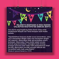 Bolehnya Berpuasa Di Hari Arafah Walaupun Bertepatan Dengan Sabtu