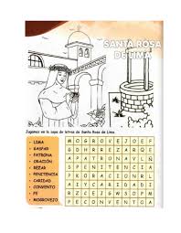 Rosa de santa maría, la primera flor de santidad del nuevo mundo, nació en la ciudad de los reyes el 20 de abril de 1586. Santa Rosa De Lima Interactive Worksheet