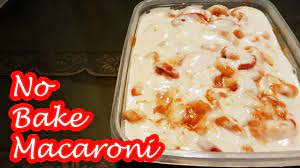 No Bake Macaroni With White Sauce Youtube Baked Macaroni Baked Mac Mac Recipe