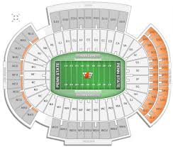 58 Unmistakable Psu Football Stadium Seating Chart