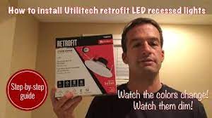 Unlike that incandescent, though, utilitech gets you there with a stated power. Dad Installs Utilitech Retrofit Led Recessed Lights Youtube