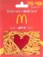 We did not find results for: Mcdonald S 25 Gift Card 1 Ct Kroger