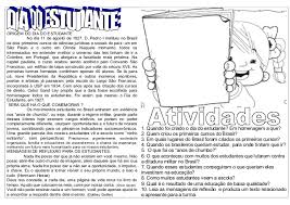 Conteúdo atividade para educação infantil cores primárias cores secundárias vamos colorir com papel crepom colorido pintar. Dia Do Estudante
